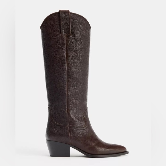 Zara Shoes - Zara Leather High Boots